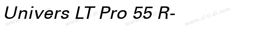 Univers LT Pro 55 R字体转换